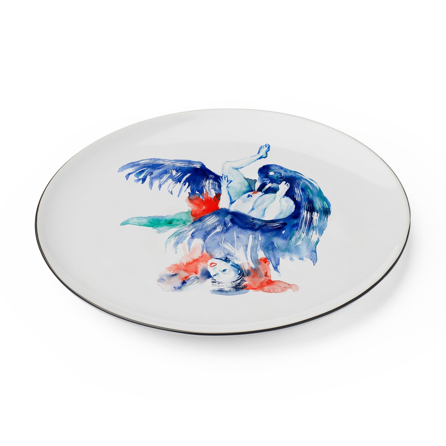 Shunga plate: Crow