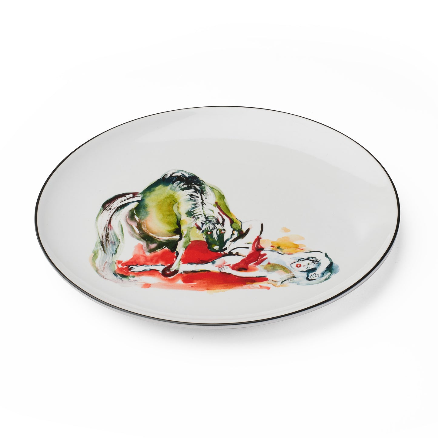 Shunga plate: Horse