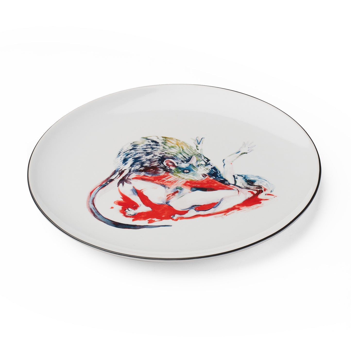 Shunga plate: Rat
